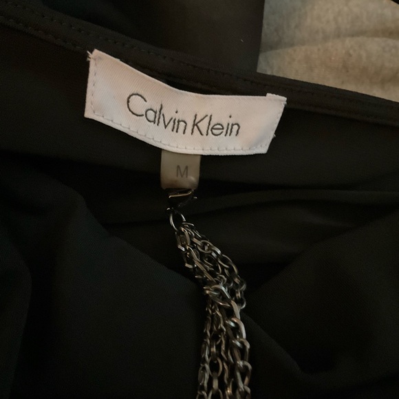 (Lima) Calvin Klein Black Ruched Sheath Midi Dress - Picture 8 of 8